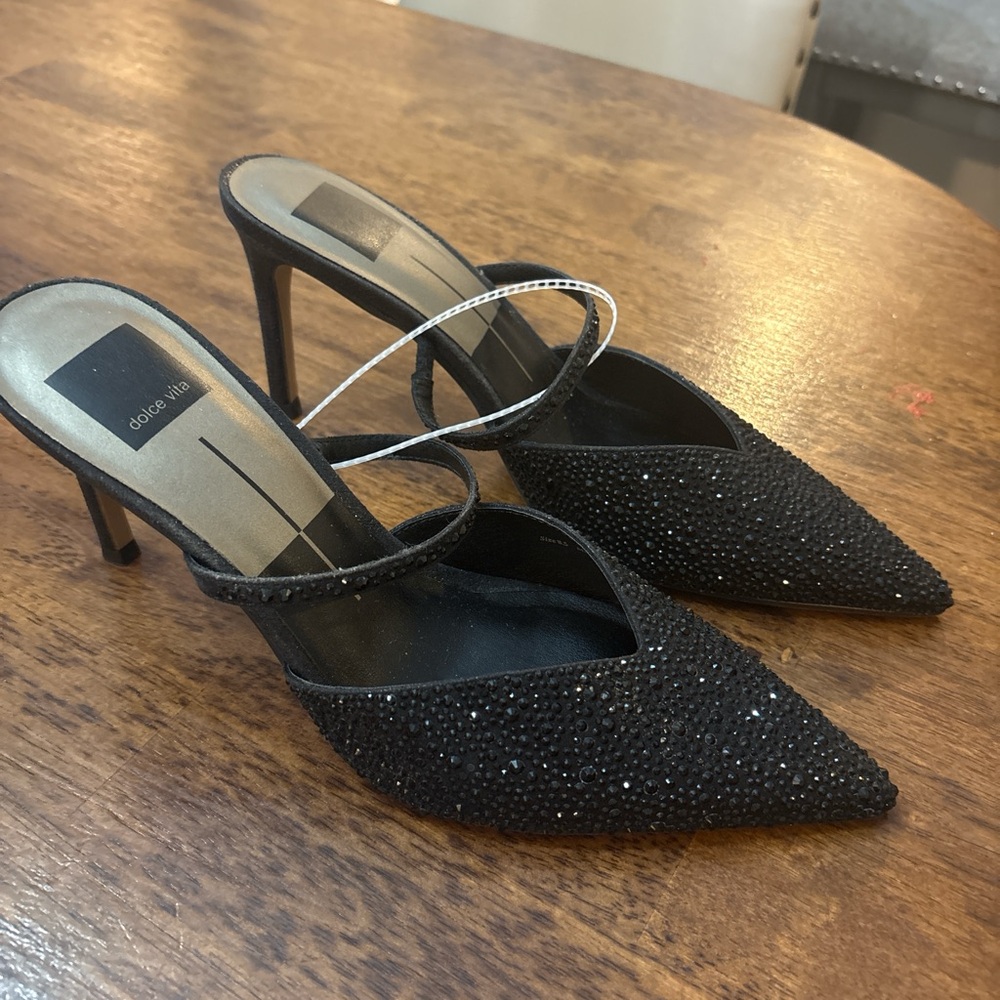 Dolce Vita Black Embellished Heels